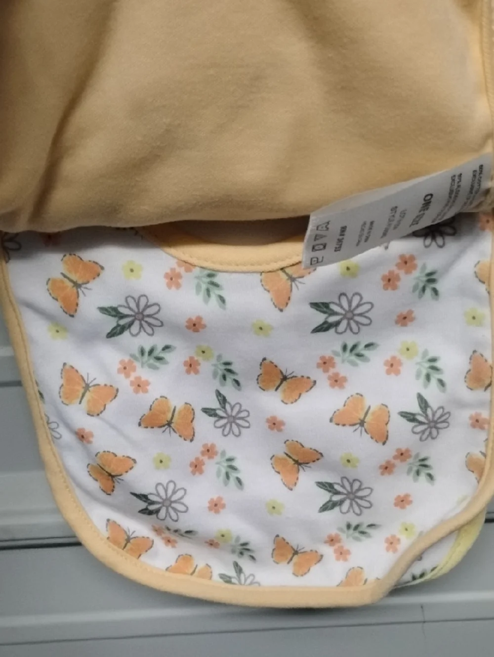 Yellow And Orange Baby Bib - 5 Pack